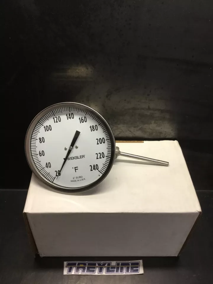 NUEVO, WEKSLER, AF0444FMX, TERMÓMETRO BIMETÁLICO 5", (17C-3) Foto 1 de 4