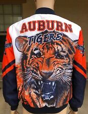 Vintage 80s Auburn Tigers Chalk Line Fanimation Jacket USA Made Size Large
