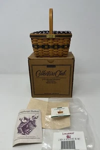 Longaberger CC 1996 JW Miniature Market Basket Combo MANY FAMILY SIGNATURES New - Picture 1 of 15