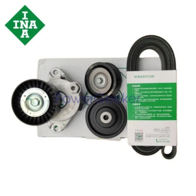 Mercedes C350 E350 E550 Belt Kit 2722000270 - OEM INA Tensioner Included Foto 1 de 4