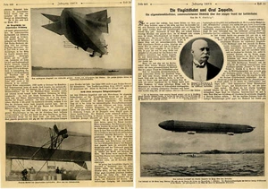 Die Flugschiffahrt und Graf Zeppelin Über den Stand der Luftschiffahrt v.1907/8 - Bild 1 von 1