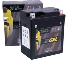 Intact Gel Batterie YTX7L-BS 12 V 6 Ah 120 A 114 x 69 x 135 mm