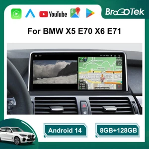 10.25" Android 14 128GB Autoradio Screen Carplay GPS Navi Für BMW X5 E70 X6 E71 - Bild 1 von 16