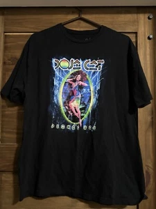 Doja Cat Shirt XL Black Planet Her Graphic Tee Short Sleeve Music Adult - Picture 1 of 4