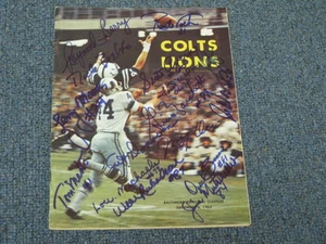 12/6/64 Memorial Stadium program (EX) signed by (15) players Raymond Berry Art D - Picture 1 of 5