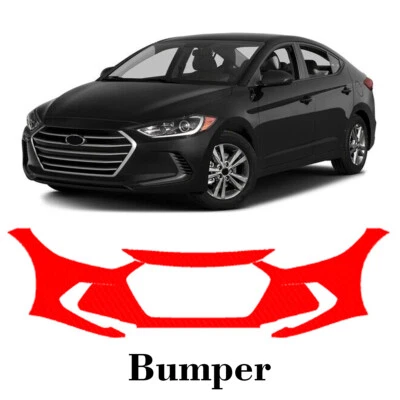 Пленка защитная краска для переднего бампера PreCut PPF для Hyundai Elantra 17-2018 - Изображение 1 из 4