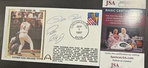 RARE Autographed Gateway Envelope by PETE ROSE & PETE ROSE JR JSA Certified - Picture 1 of 1