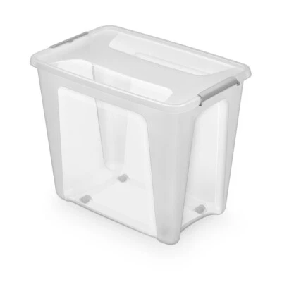 Aufbewahrungsbox Box Kunststoffbox Wäschebox Lagerbox Regalbox mit Rollen - Bild 1 von 4