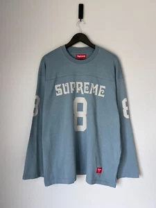 Supreme Affiliated Long Sleeve Football Top - Size XL - Dusty Blue - NEW - Picture 1 of 8
