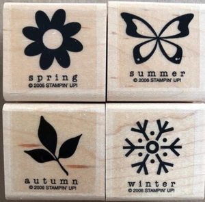 Stampin Up Gummistempelset STAUDENLIEBLINGE - Jahreszeiten, Blume, Schneeflocke - Bild 1 von 2
