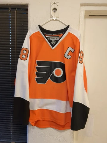 Philadelphia Flyers Claude Giroux Reebok Sewn NHL Hockey Jersey Men's sz 52 XL Cover