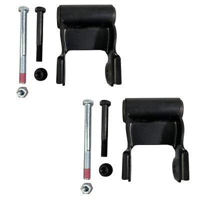 Par de grilletes de resorte de hoja trasera izquierda derecha para 85-05 Chevy Astro GMC Safari 722-229 Foto 1 de 4