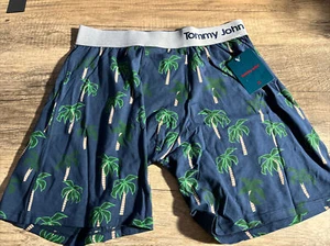 NEW! Tommy John Cool Cotton 6” Boxer Briefs underwear Sz S “Palm Paradise” NWT - Picture 1 of 5