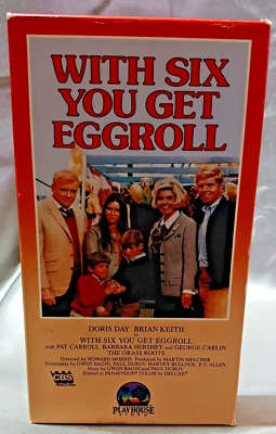 WITH SIX YOU GET EGGROLL- Doris Day Brian Keith Pre-Owned VHS Tape 1985 - Image 1 of 4