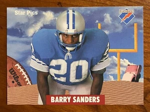 1991 Star Pics Football Flashback BARRY SANDERS #2 HOF Lions - Picture 1 of 2