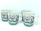 Burgess and Leigh Farmers Arms Coffee / Cider Mugs antique 1920s euc group 1