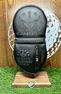 Scotty Cameron Custom Made 1 of 1 Mallet LEFT HANDED Round Headcover “Blackout” - Image 1 of 2