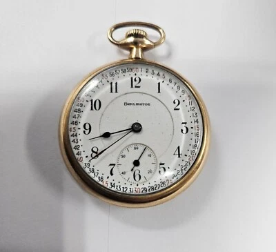 1919 Illinois (Burlington) 21 jewel 16 size Pocket Watch * Keeps Time - Image 1 of 4