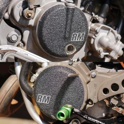 Black Engine Guards For 2003-2005 Suzuki RM65 Grip Tape Clutch Cover RM 65 - Image 1 of 4