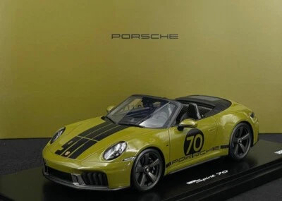 Spark Porsche 911 Spirit 70 Tipo 992 Cabriolet 2025 Olive Neo Dealer LE1911 1/18 - Immagine 1 di 4