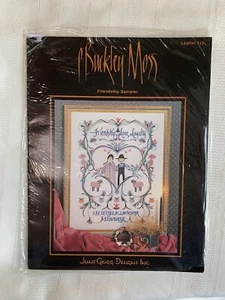 P. Buckley Moos Kreuzstichmuster Freundschaft Sampler #115 Freundschaft Liebe - Bild 1 von 4