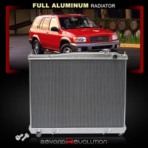 For 2001-2004 Nissan Pathfinder QX4 Engine Cooling 2-Row Full Aluminum Radiator - Picture 1 of 10