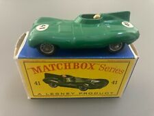 matchbox lesney 41b jaguar d type (62mm)  BOX D ORIGINALE
