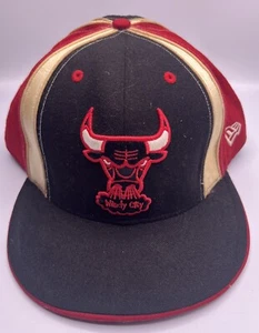 Chicago Bulls Hat New Era Hardwood Classics Fitted 8 NBA Windy City Logo Wool - Picture 1 of 15