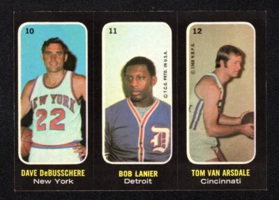 1971 Topps Pegatinas Baloncesto Dave DeBusschere Bob Lanier Tom Van Arsdale ¡Bonito! Foto 1 de 2