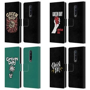 OFFICIAL GREEN DAY GRAPHICS LEATHER BOOK WALLET CASE COVER FOR ONEPLUS PHONES - Picture 1 of 10