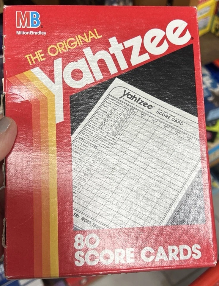 Vintage 1991 The Original Yahtzee 80 SCORE CARDS New in Box - Image 1 of 1