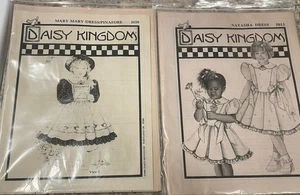 Set of 2 Vtg Original Daisy Kingdom Dress Pinafore Master Patterns #5013 & 5038 - Picture 1 of 5