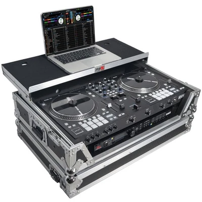 ProX XS-RANEONEWLT Flight Case for Rane One MK1/MK2+Sliding Laptop Shelf+Wheels - Image 1 of 4