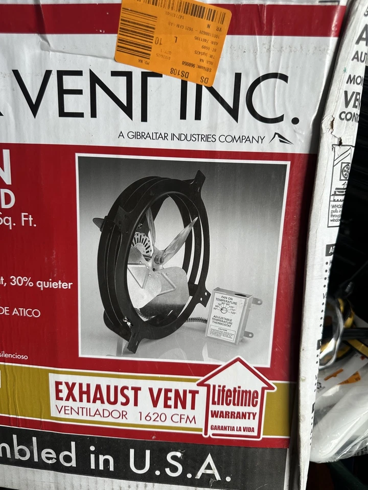 Air Vent Inc. модель - APG #53316 чердачный вентилятор с двускатным креплением 2300 кв. Футы - Изображение 1 из 4