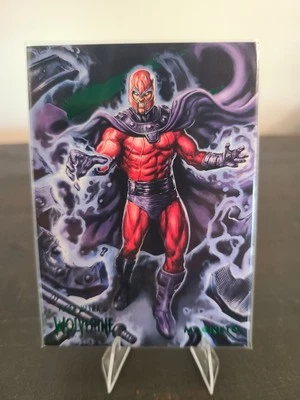 2023 Fleer Ultra Wolverine Magneto Green Foil #18 - Image 1 of 2