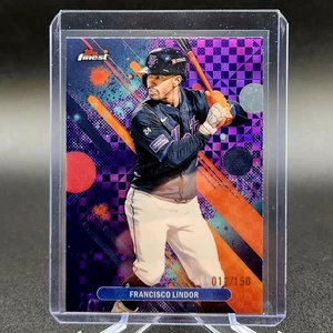 2025 Topps Finest Francisco Lindor Purple Checkerboard #'d 012/150 #45 - Picture 1 of 1