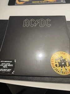 AC DC Back in Black - White & Black Vinyl Record 2024 50th Anniversary - NEW - Bild 1 von 7