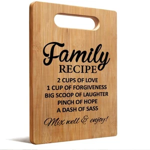 Family Cutting Chopping Boards for Kitchen, Housewarming Gifts for New Home H... - Picture 1 of 7
