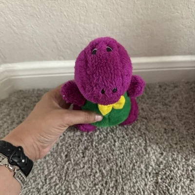 Barney Plush The Purple Dinosaur 8 Inch Vintage Toy Goffa Stuffed Animal - Image 1 of 4