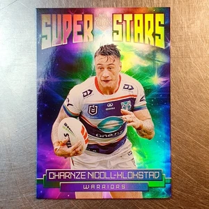 2024 NRL Revolution Super Stars Card SS32 Charnze Nicoll-Klokstad Warriors - Bild 1 von 2