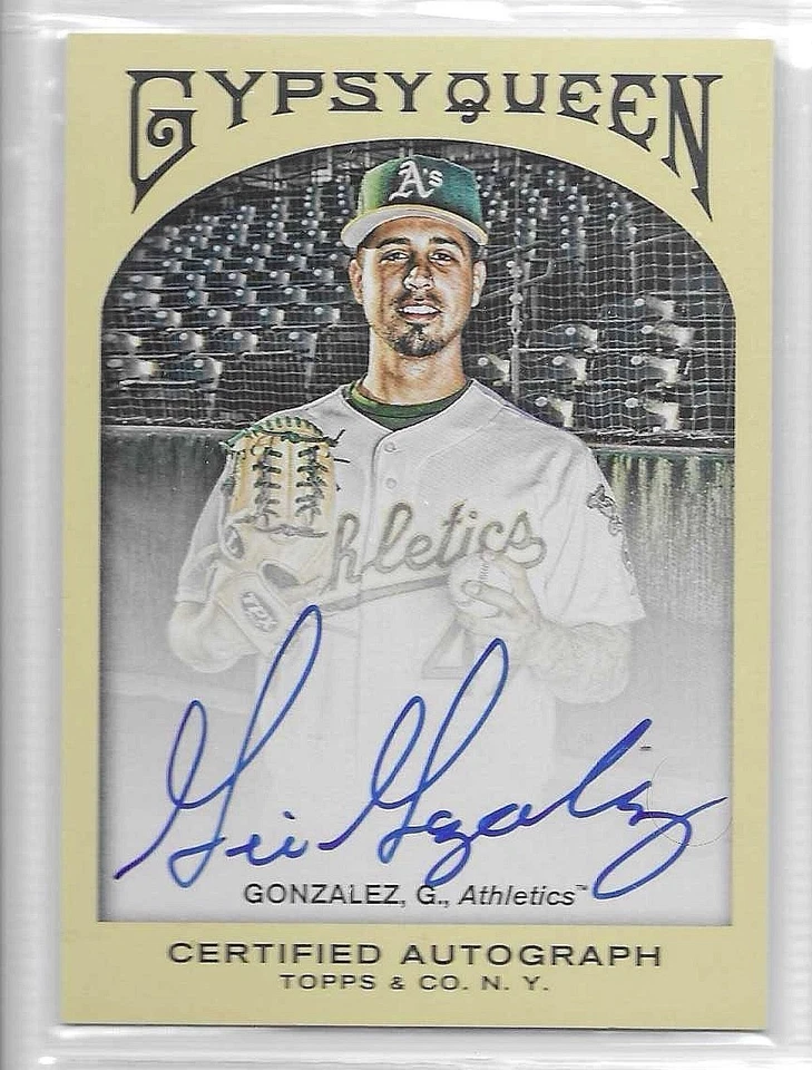 2011 Topps Gypsy Queen Auto Gio Gonzalez Auto #GQA-GG Athletics - Image 1 of 1