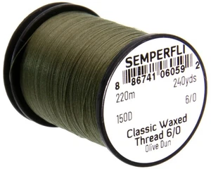 Semperfli Classic Waxed Threads in Olive Dun - Picture 1 of 6