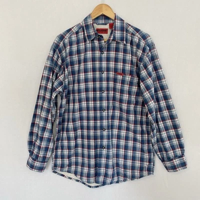 WOLVERINE Boots & Gear Hombre’s Sudadera Mediana Forrada Azul y Blanco Camisa a Cuadros Foto 1 de 4