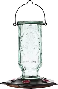 Vintage Hummingbird Feeder, Antique Glass Hummingbird Feeders for Outdoors, 5 Fe - Picture 1 of 3