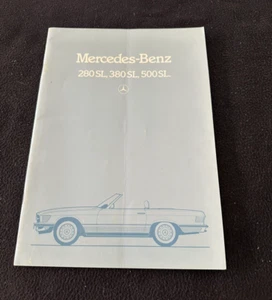 1982 Mercedes 280SL 380SL 500SL Roadster GERMAN Sales Brochure R107 SL Catalog - Picture 1 of 10