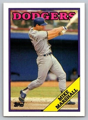 1988 Topps #249 Mike Marshall - Los Angeles Dodgers - Image 1 of 2