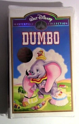 Dumbo Sealed Clamshell VHS DISNEY Masterpiece Collection Vintage sealant damage Foto 1 de 4
