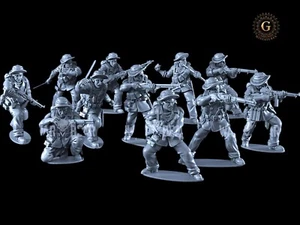 WW2 Merrills Marauders X11 ideal Bolt Action 28mm 1/56 Wargames and Collectors - Picture 1 of 5