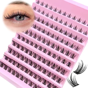 Manga Lash Clusters Wispy Natural Eyelash Clusters 8-16Mm C Curl Cluster Eyelash - Picture 1 of 7
