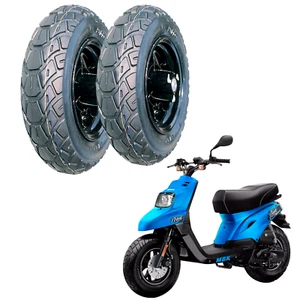 Coppia Gomme 120/90/10-66M 130/90/10-66M VEERUBBER VRM137 MBK BOOSTER SPIRIT - Photo 1/3